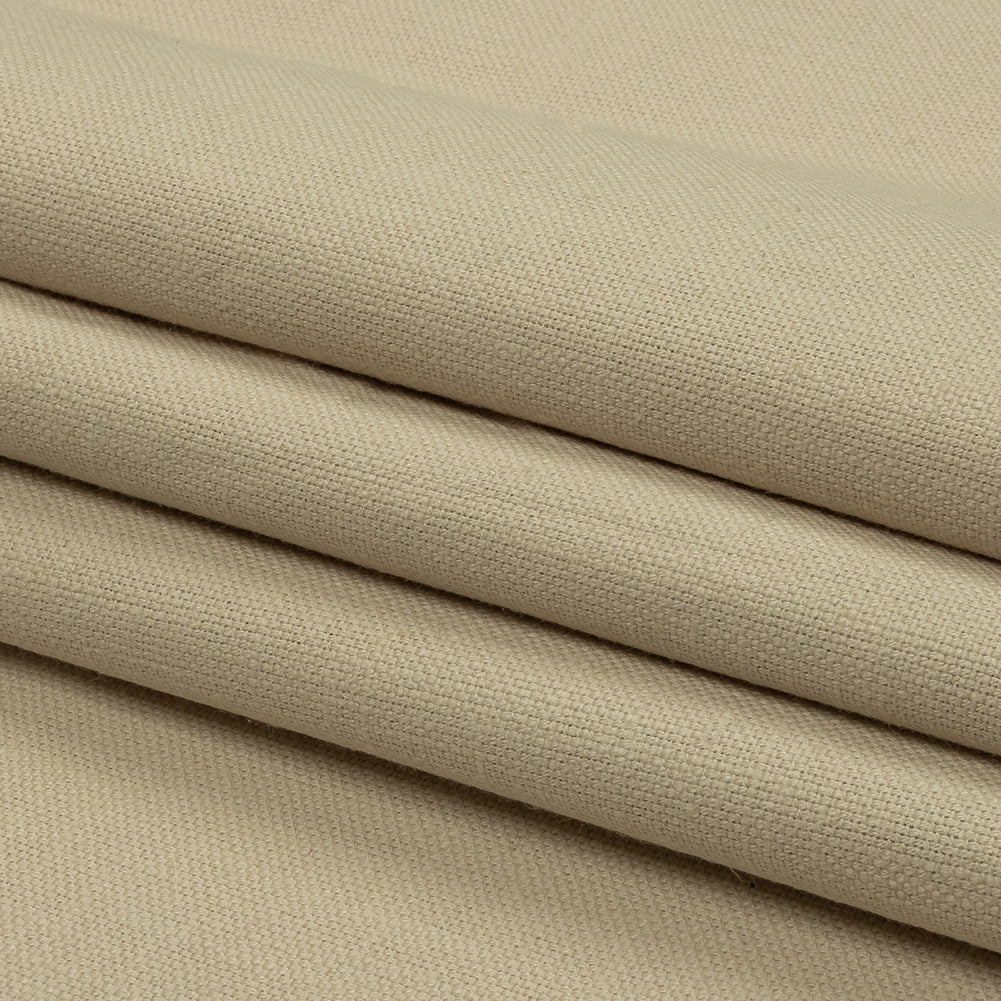 Heavyweight Linen Woven - Oyster - British Imported