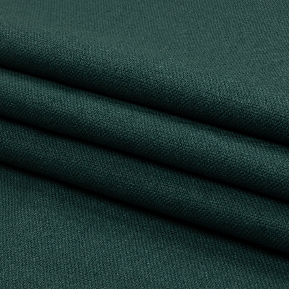 Heavyweight Linen Woven - Peacock - British Imported
