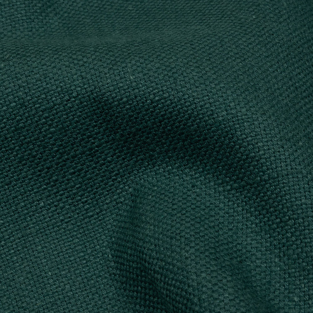 Heavyweight Linen Woven - Peacock - British Imported