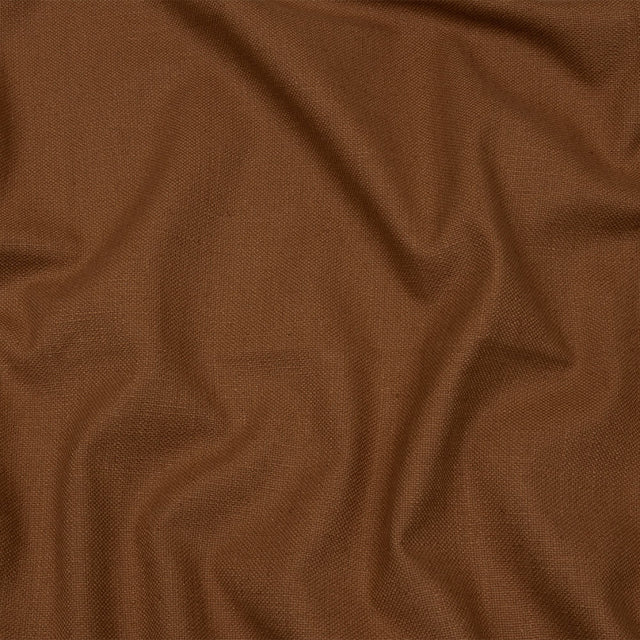 Heavyweight Linen Woven - Rust - British Imported