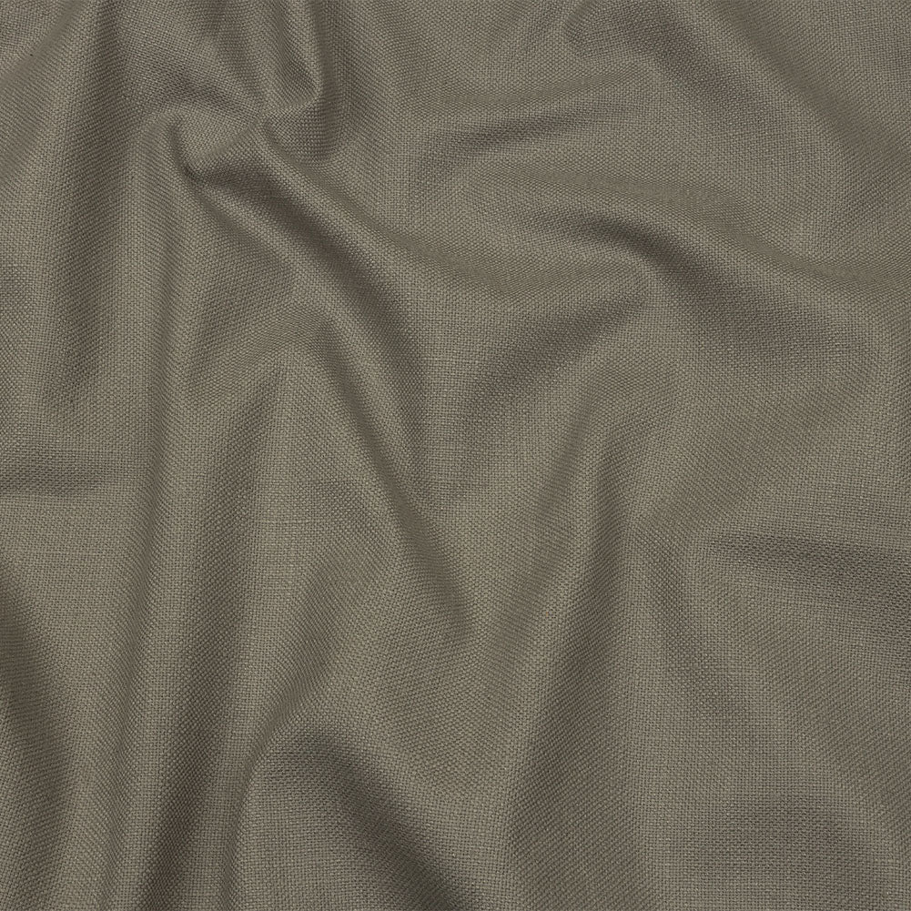 Heavyweight Linen Woven - Silver - British Imported