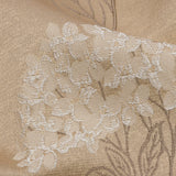 Drapery Jacquard - Caramel Hydrangea Stems - British Imported