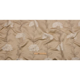 Drapery Jacquard - Caramel Hydrangea Stems - British Imported