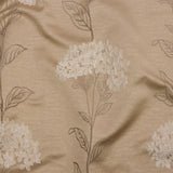 Drapery Jacquard - Caramel Hydrangea Stems - British Imported