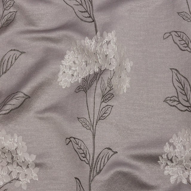 Drapery Jacquard - Dove Hydrangea Stems - British Imported