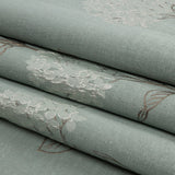 Drapery Jacquard - Mineral Hydrangea Stems - British Imported