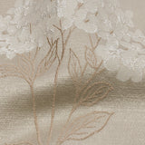 Drapery Jacquard - Sesame Hydrangea Stems - British Imported