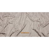 Satin-Faced Drapery Jacquard - Dove Rippling Lines - British Imported