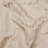 Satin-Faced Drapery Jacquard - Oyster Rippling Lines - British Imported