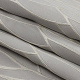 Satin-Faced Drapery Jacquard - Silver Rippling Lines - British Imported