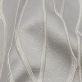 Satin-Faced Drapery Jacquard - Silver Rippling Lines - British Imported