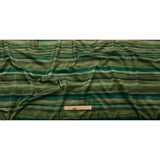 Printed Polyester Velvet - Olive Painterly Stripes - British Imported