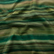 Printed Polyester Velvet - Olive Painterly Stripes - British Imported