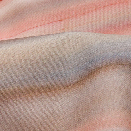 Cotton Canvas Print - Shell Painterly Stripes - British Imported