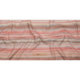 Cotton Canvas Print - Shell Painterly Stripes - British Imported