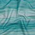 Cotton Canvas Print - Verdigris Painterly Stripes - British Imported