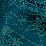 Satin-Faced Drapery Jacquard - Peacock Fennel Flowers - British Imported