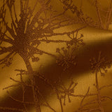Satin-Faced Drapery Jacquard - Yellow Ochre Fennel Flowers - British Imported