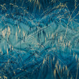 Printed Polyester Velvet - French Navy Meadow Grass Ombre - British Imported