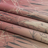 Printed Polyester Velvet - Shell Meadow Grass Ombre - British Imported