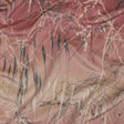 Printed Polyester Velvet - Shell Meadow Grass Ombre - British Imported