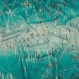 Printed Polyester Velvet - Verdigris Meadow Grass Ombre - British Imported