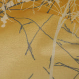 Printed Polyester Velvet - Yellow Ochre Meadow Grass Ombre - British Imported