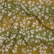 Drapery Jacquard - Olive Ombre Stripes and Little Flowers - British Imported