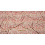 Drapery Jacquard - Shell Ombre Stripes and Little Flowers - British Imported