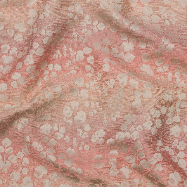 Drapery Jacquard - Shell Ombre Stripes and Little Flowers - British Imported