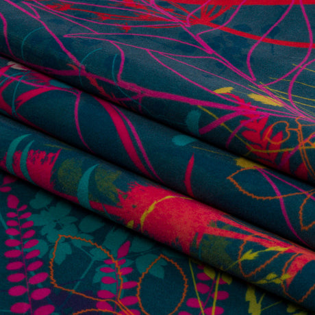 Drapery Velvet - Rainbow Forest Silhouettes - British Imported
