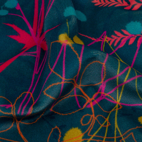 Drapery Velvet - Rainbow Forest Silhouettes - British Imported