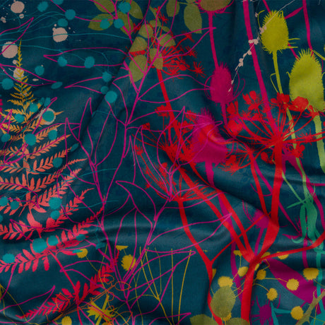 Drapery Velvet - Rainbow Forest Silhouettes - British Imported