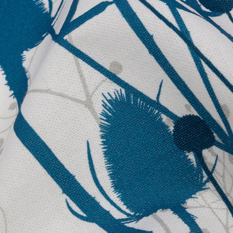 Cotton Canvas Print - Blue Wildflower Branches - British Imported