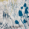 Cotton Canvas Print - Blue Wildflower Branches - British Imported