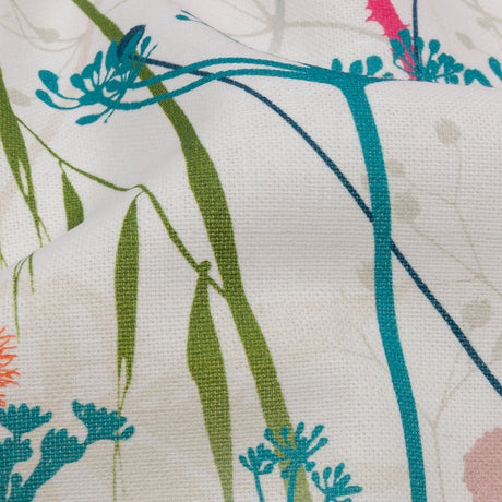 Cotton Canvas Print - Rainbow Wildflower Branches - British Imported