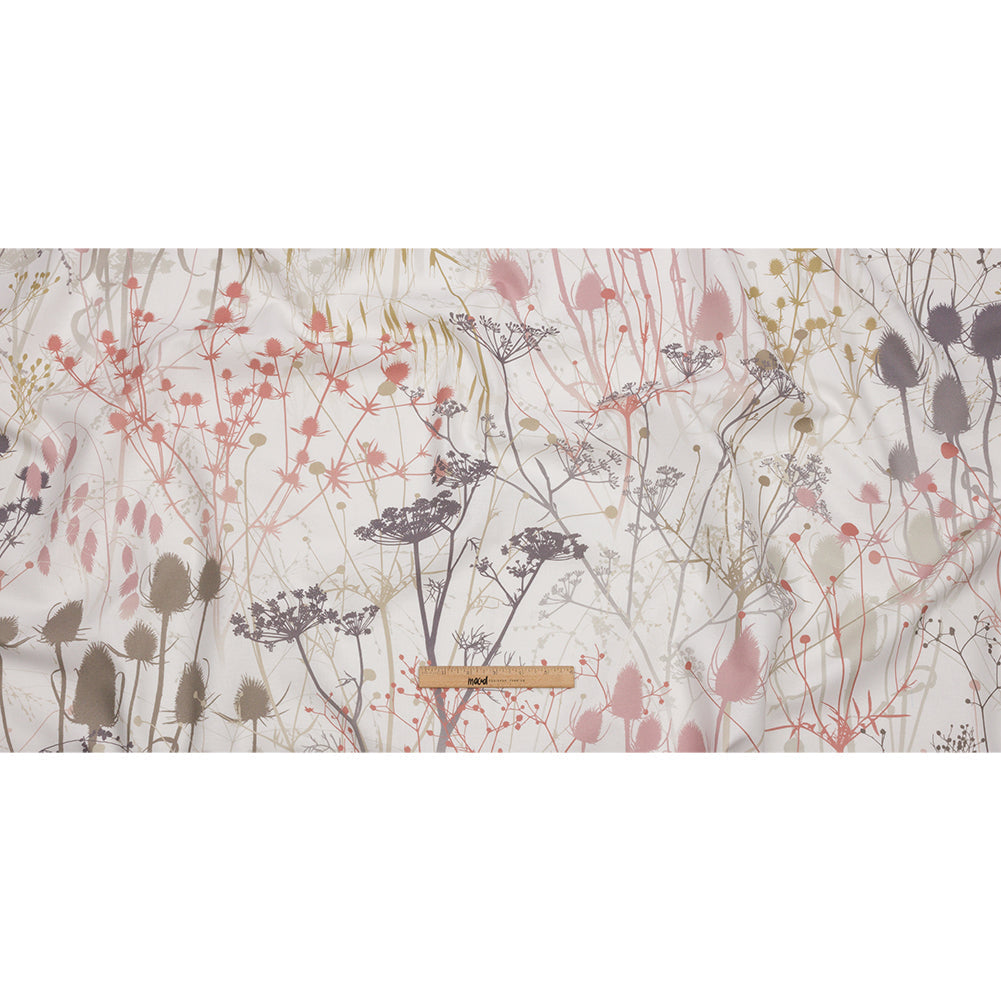 Cotton Canvas Print - Shell Wildflower Branches - British Imported
