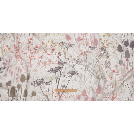 Cotton Canvas Print - Shell Wildflower Branches - British Imported