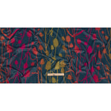 Printed Polyester Velvet - Sunset Thistle Stems - British Imported