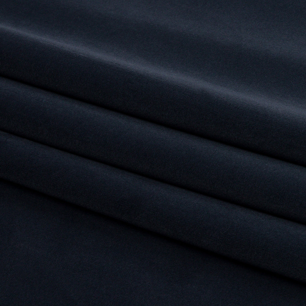 Lush Polyester Drapery Velvet - French Navy - British Imported