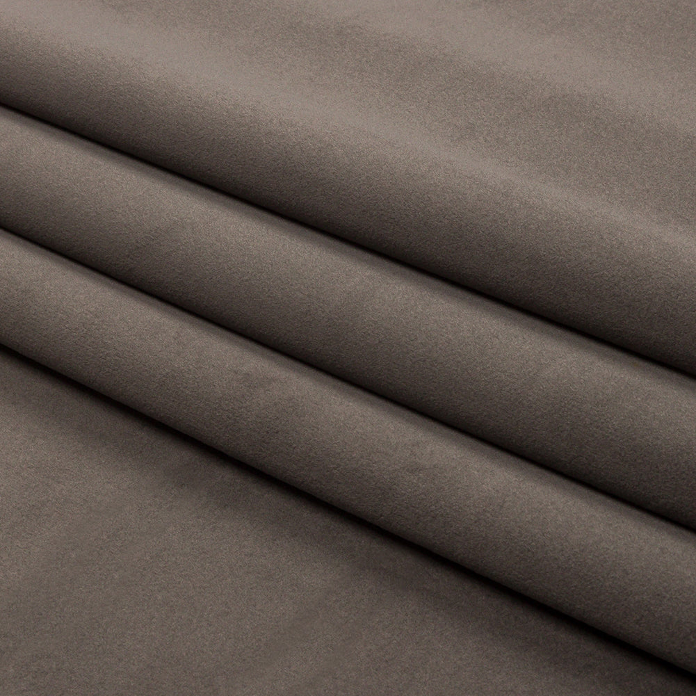Lush Polyester Drapery Velvet - Mocha - British Imported