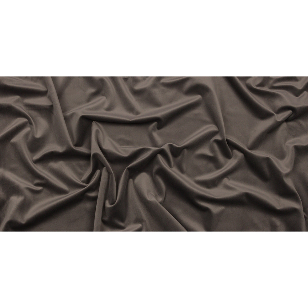 Lush Polyester Drapery Velvet - Mocha - British Imported