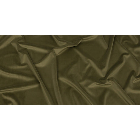Lush Polyester Drapery Velvet - Olive - British Imported