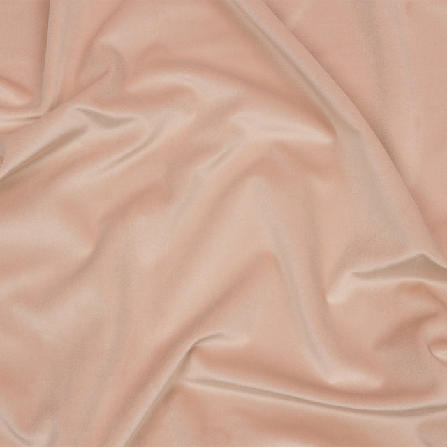 Lush Polyester Drapery Velvet - Shell - British Imported