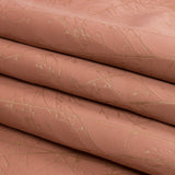 Metallic Satin-Faced Drapery Jacquard - Shell Delicate Grasses - British Imported