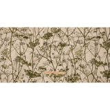 Cotton and Linen Canvas Print - Olive Chervil Silhouettes - British Imported