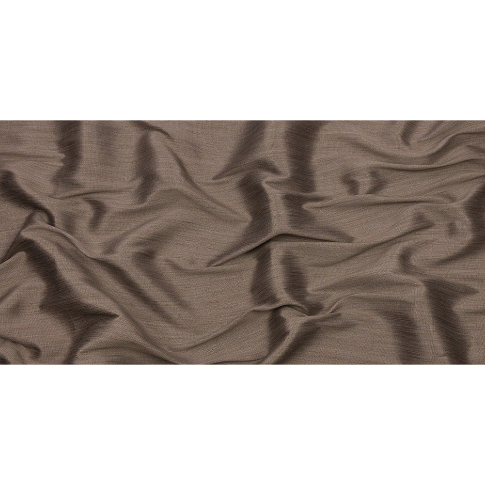 Recycled Polyester Bengaline - Bronze Striations - British Imported