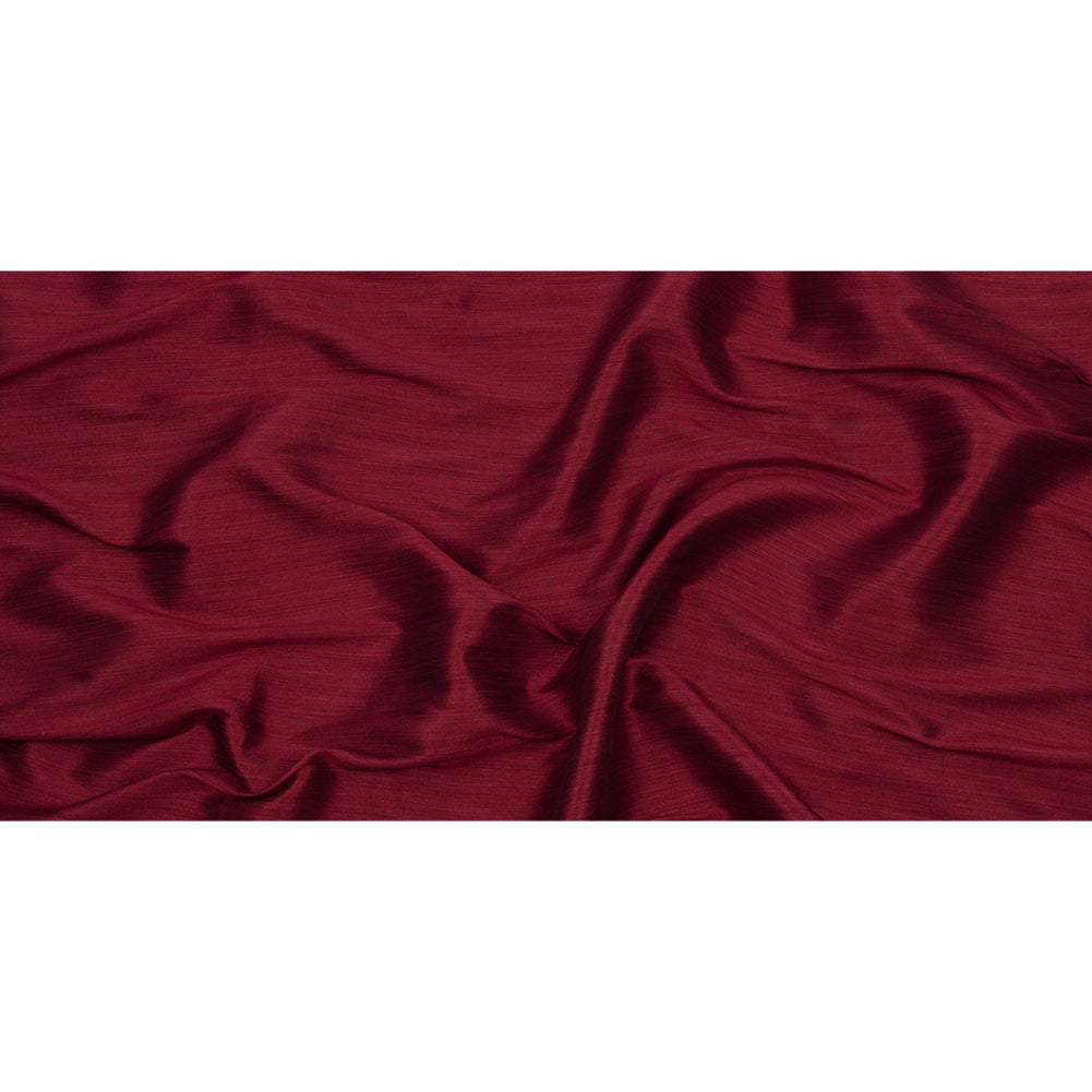 Recycled Polyester Bengaline - Cherry Striations - British Imported