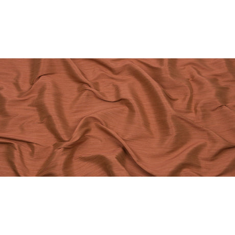 Recycled Polyester Bengaline - Clay Striations - British Imported