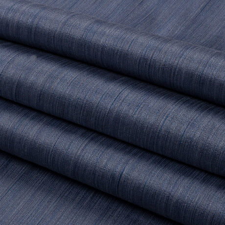 Recycled Polyester Bengaline - Denim Striations - British Imported